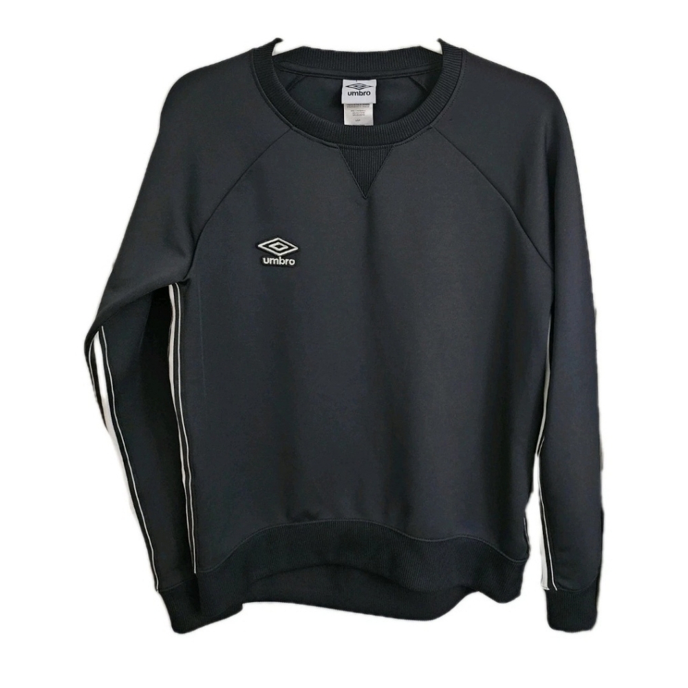 Umbro Sweatshirt Mens Small Black Pullover Crew Neck Retro Streetwear Y2K Casual